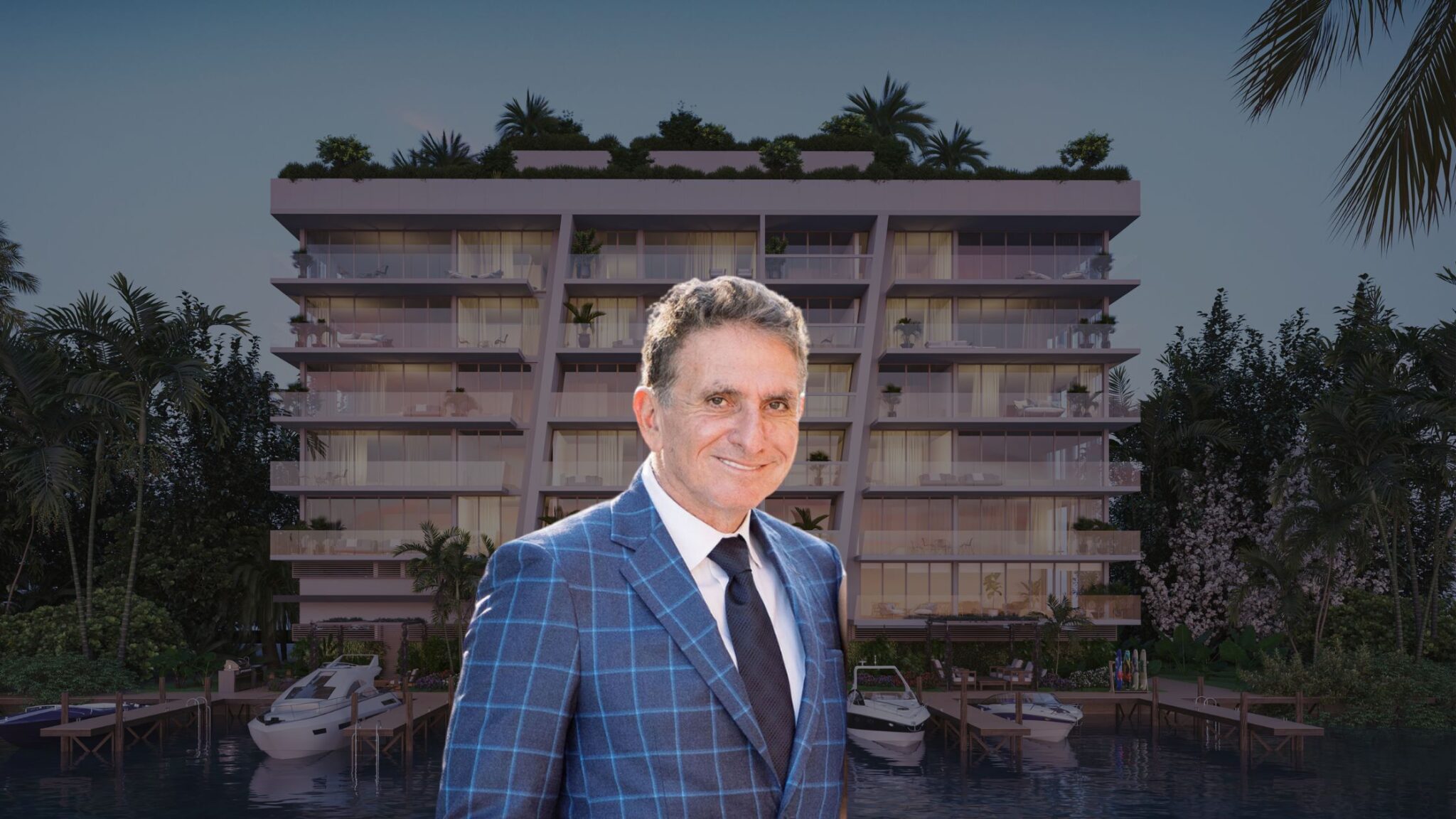david marom developer of horizon properties with his 9900 west dr condo project in bay harbour islands